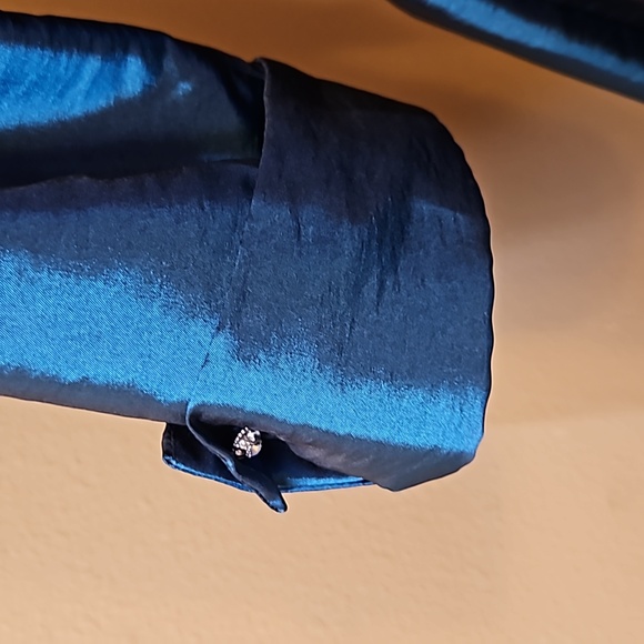 JADE BY JASMINE DRESS 2PC P4 MOTHER OF BRIDE SOCIAL OCCASION BLUE GREEN NWOT - Picture 4 of 13